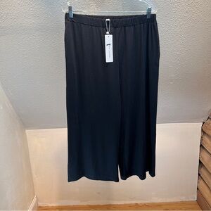 NWT GLORY SUNSHINE Black Cropped Palazzo Pants. Size XL
